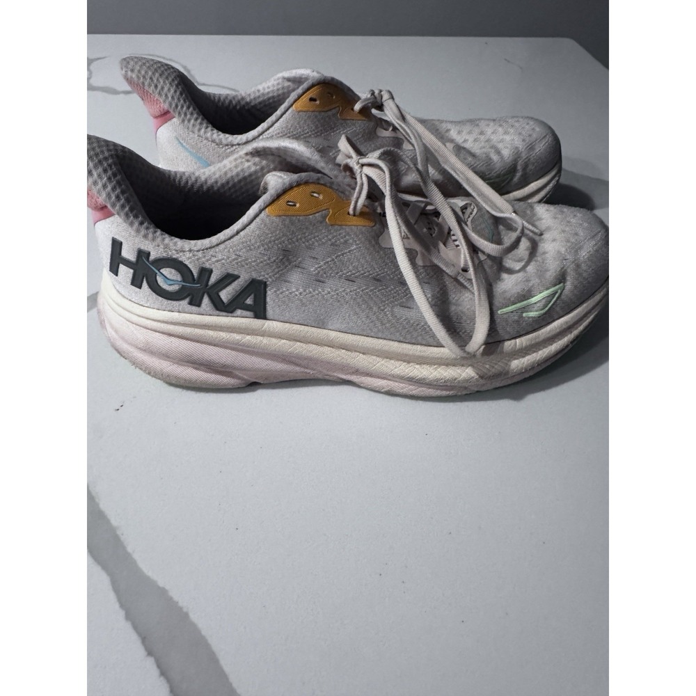 Size 8 B -‎ Hoka One One Clifton Vanilla Astral Running Shoes Sneakers